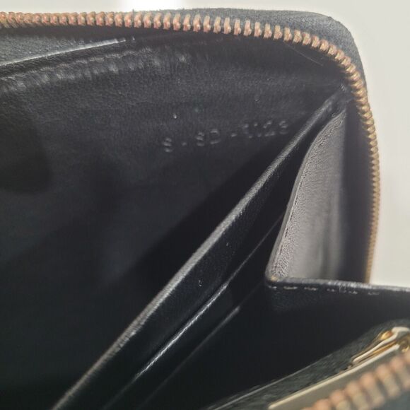 Celine Wallet Patent Leather Black Clutch Large Zip Around Multifunction Designe - Picture 5 of 9